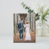 Subtle Elegance Elopement Aankondigingskaart (Staand voorkant)