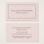 Subtle Elegance Pink Feminine Floral Visitekaartje (Voorkant /achterkant)