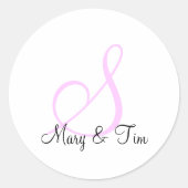 Subtle Elegance Ronde Sticker (Voorkant)