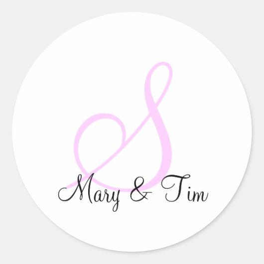 Subtle Elegance Ronde Sticker (Voorkant)