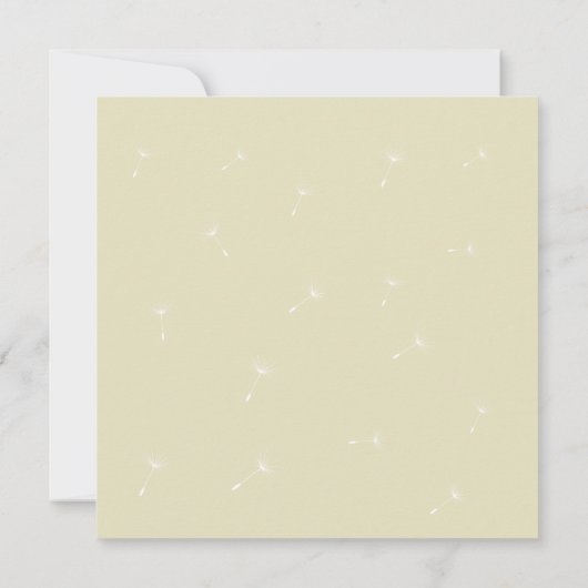 Subtle Elegance Wedding Invitation Kaart (Achterkant)