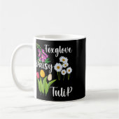Subtle Floral Anti Trump Flowers Foxglove Daisy Tu Koffiemok (Links)