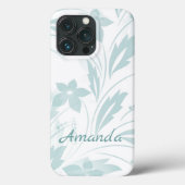 Subtle Floral in Blues Case-Mate iPhone Case (Achterkant)