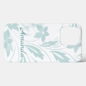 Subtle Floral in Blues Case-Mate iPhone Case (Achterkant (horizontaal))