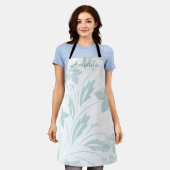 Subtle Floral in Blues Schort (Gedragen)