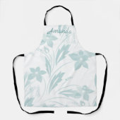 Subtle Floral in Blues Schort (Voorkant)