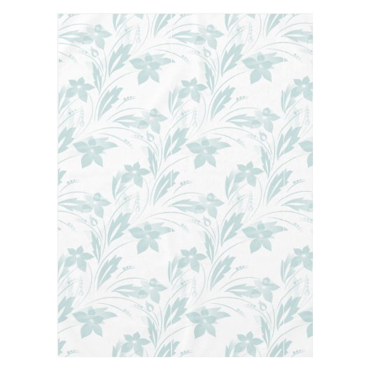 Subtle Floral in Blues Tafelkleed (Voorkant)