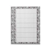 Subtle Geo Stars & Triangles – Grey Notitieblok (Linkerzijde)