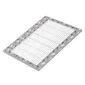 Subtle Geo Stars & Triangles – Grey Notitieblok (Schuin)