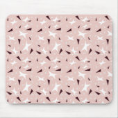 Subtle Geo Stars & Triangles – Pink Muismat (Voorkant)