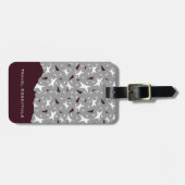 Subtle Geometry: Stars & Triangles – Grey Bagagelabel (Voorkant horizontaal)