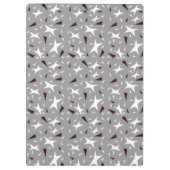 Subtle Geometry: Stars & Triangles – Grey Klembord (Achterkant)