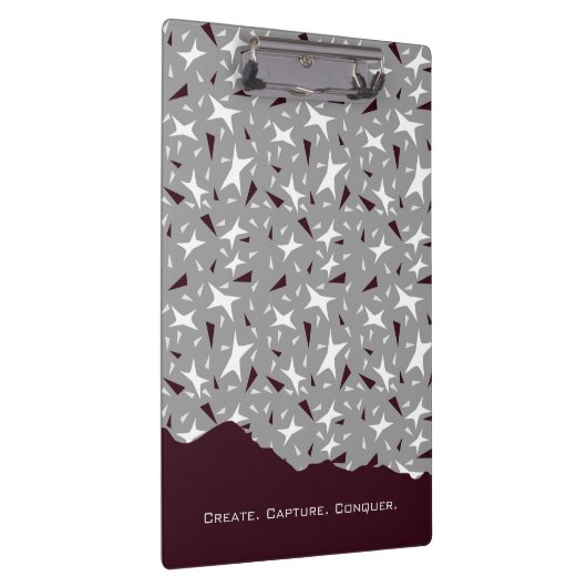 Subtle Geometry: Stars & Triangles – Grey Klembord (Rechts)