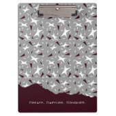 Subtle Geometry: Stars & Triangles – Grey Klembord (Voorkant)