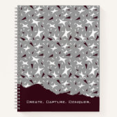 Subtle Geometry: Stars & Triangles – Grey Notitieboek (Voorkant)