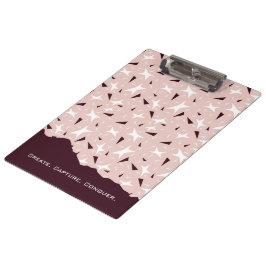 Subtle Geometry: Stars & Triangles – Pink Notebook Klembord