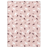 Subtle Geometry: Stars & Triangles – Pink Notebook Klembord (Achterkant)