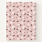 Subtle Geometry: Stars & Triangles – Pink Notebook Notitieboek (Achterkant)