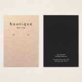 Subtle Gold Glitter Earring Display Kaart (Voorkant /achterkant)