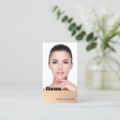 Subtle Gold Glitter Modeling Fotocard Visitekaartje (Staand voorkant)