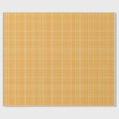 Subtle Golden Gingham Plaid Cadeaupapier (Vlak)
