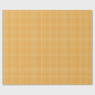 Subtle Golden Gingham Plaid Cadeaupapier
