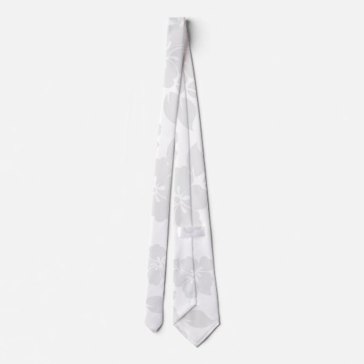 Subtle Hawaiian Pattern Stropdas (Achterkant)