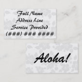 Subtle Hawaiian Visitekaartje (Voorkant / Achterkant)