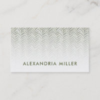 Subtle Herringbone Olive Green and White