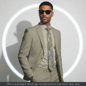 Subtle Impressionist Floral Necktie Stropdas