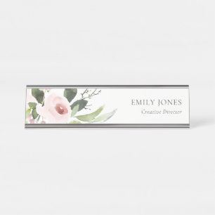 SUBTLE KLEURENWASSEN BLUSH PINK FLORAL BUNCH BUREAU NAAMBORDJE