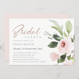 SUBTLE KLEURENWASSEN BLUSH PINK FLORAL VRIJGEZELLE KAART