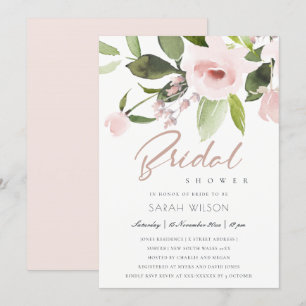 SUBTLE KLEURENWASSEN BLUSH PINK FLORAL VRIJGEZELLE KAART