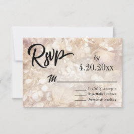 Subtle, legant Typography Black Type Wedding RSVP