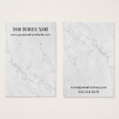 Subtle Marble Earring Holder Display Cards Visitekaartje (Voorkant /achterkant)