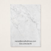 Subtle Marble Earring Holder Display Cards Visitekaartje (Achterkant)