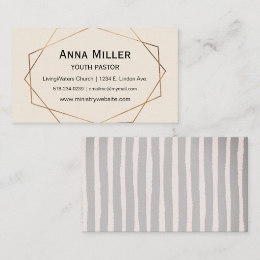 Subtle Modern Youth Ministry Visitekaartje (Voorkant / Achterkant)