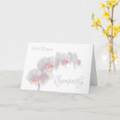 Subtle Orchid Sympathy-Wenskaart Kaart (Gele Bloem)