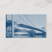 Subtle Pattern Elegant Blue Visitekaartje (Achterkant)