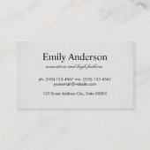 Subtle Pattern met Monogram Visitekaartje (Achterkant)