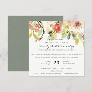 SUBTLE PEACH PINK WATERVERF FLORAL WORKSHOP EVAL KAART