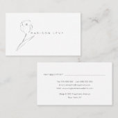 Subtle Pencil Moderne Native Artisan Business Afsprakenkaartje (Voorkant / Achterkant)