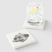 Subtle Pet Detail Stenen Onderzetter (Zijkant)