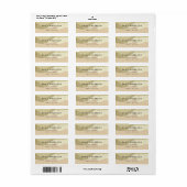 SUBTLE PINK GRAY MODERN ABSTRACT ART WAVES ADDRESS ETIKET (Full Sheet)