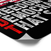 Subtle Political Freedom Democracy That’s It Patri Poster (Hoek)