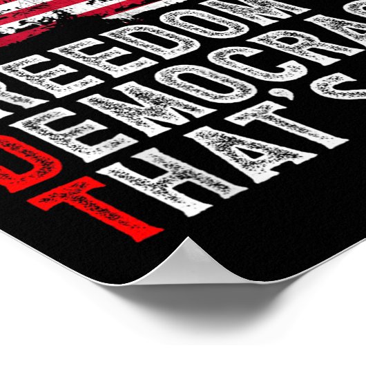 Subtle Political Freedom Democracy That’s It Patri Poster (Hoek)