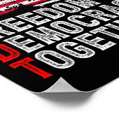 Subtle Political Freedom Democracy Together Americ Poster (Hoek)