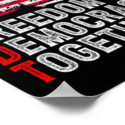 Subtle Political Freedom Democracy Together Americ Poster (Hoek)