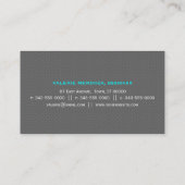 Subtle Polka Dots Initiaal Visitekaartje (Achterkant)