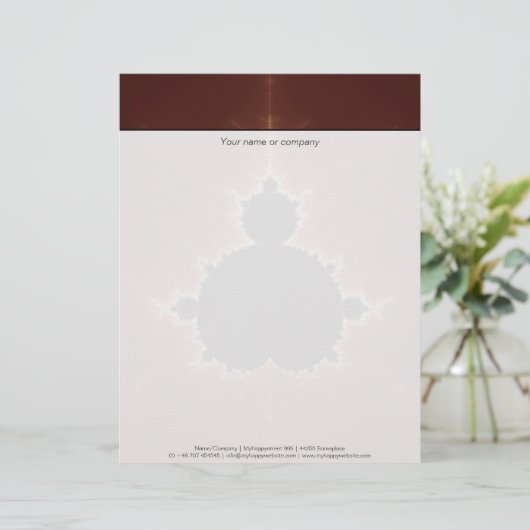 Subtle Power Fractal Briefhoofd (Staand voorkant)